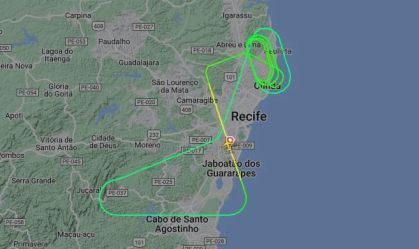 Avião da Latam sobrevoa Recife por quase 1 h após decolar e volta para aeroporto