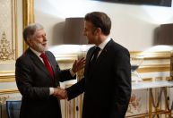 Celso Amorim se encontra com Emmanuel Macron em Paris