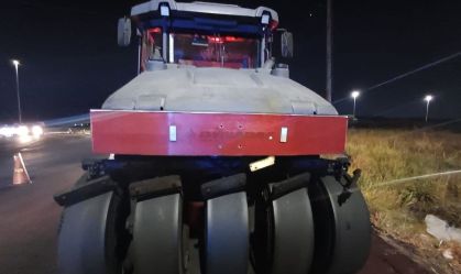 Máquina que atingiu a vítima em Pernambuco