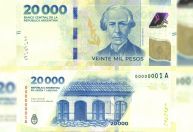 Argentina lança nota de 20 mil pesos em esforços para reduzir custos