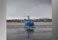 Pombo atinge helicóptero da Rede Globo em Minas Gerais