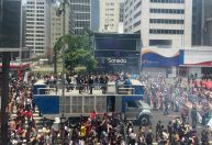 Avenida Paulista tem manifestação contra a escala 6x1
