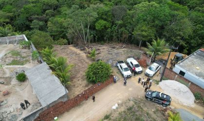 Polícia apura desvio de rio e obras ilegais em área protegida da Mata Atlântica