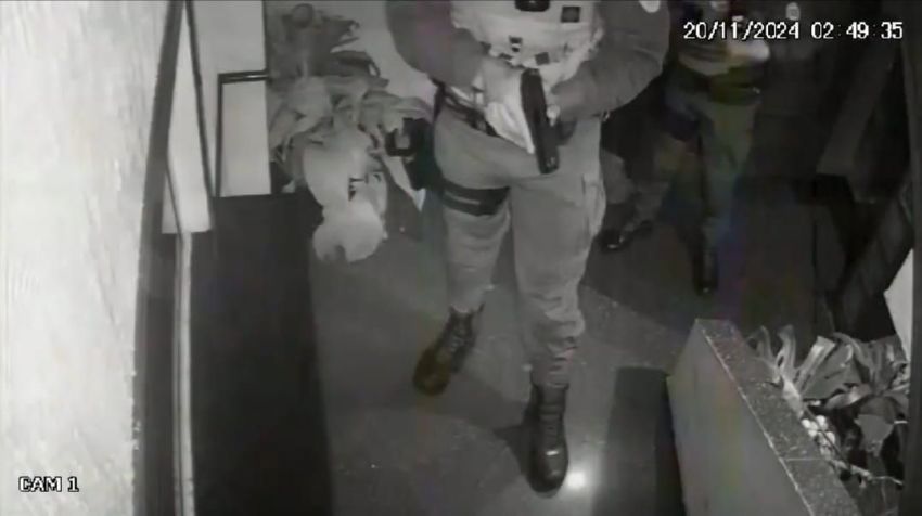 Momento seguinte do disparo que vitimou o estudante • Reprodução