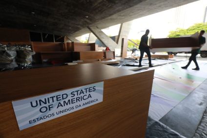 Mesa utilizada pelos Estados Unidos da América no G20