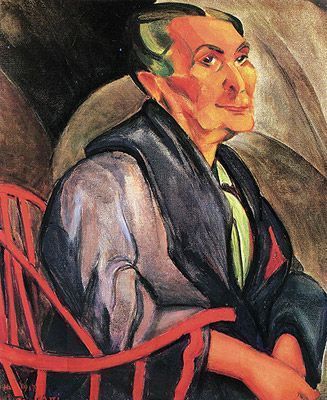 A Mulher de Cabelos Verdes (1915) • Reprodução fotográfica Leonardo Crescenti/Enciclopédia Itaú Cultural