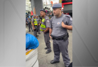 PM é filmado ofendendo vendedor ambulante africano no Brás; veja vídeo