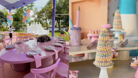 Festa de aniversário de um ano de Mavie, filha de Bruna Biancardi e Neymar
