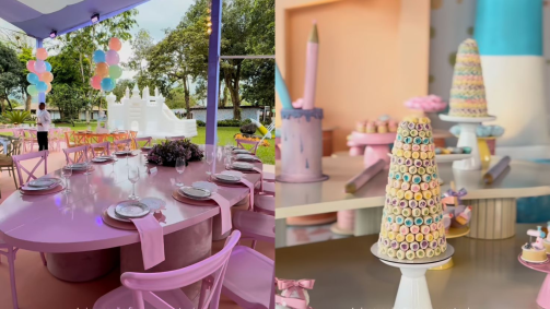 Festa de aniversário de um ano de Mavie, filha de Bruna Biancardi e Neymar