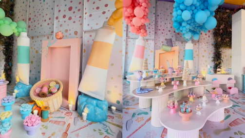 Festa de aniversário de um ano de Mavie, filha de Bruna Biancardi e Neymar