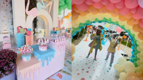Festa de aniversário de um ano de Mavie, filha de Bruna Biancardi e Neymar