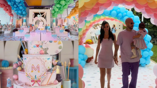 Festa de aniversário de um ano de Mavie, filha de Bruna Biancardi e Neymar