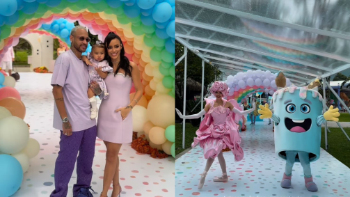 Festa de aniversário de um ano de Mavie, filha de Bruna Biancardi e Neymar