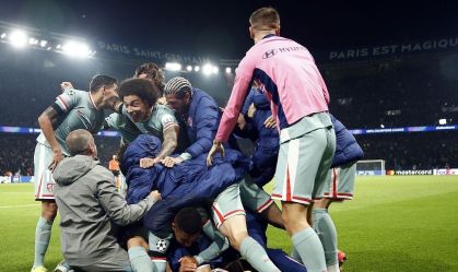 Atlético de Madrid venceu o PSG com gol no final da partida