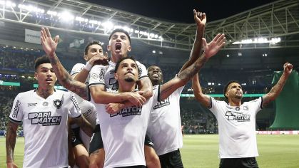 Botafogo consegue importante vitória contra o Palmeiras pelo Brasileirão.