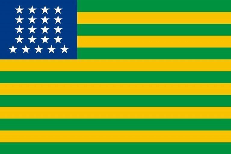 Primeira versão da Bandeira Brasileira, após golpe que derrubou a monarquia do poder • Reprodução