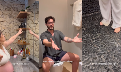 De jardim a pias separadas: Viih Tube e Eliezer mostram decoração de banheiro