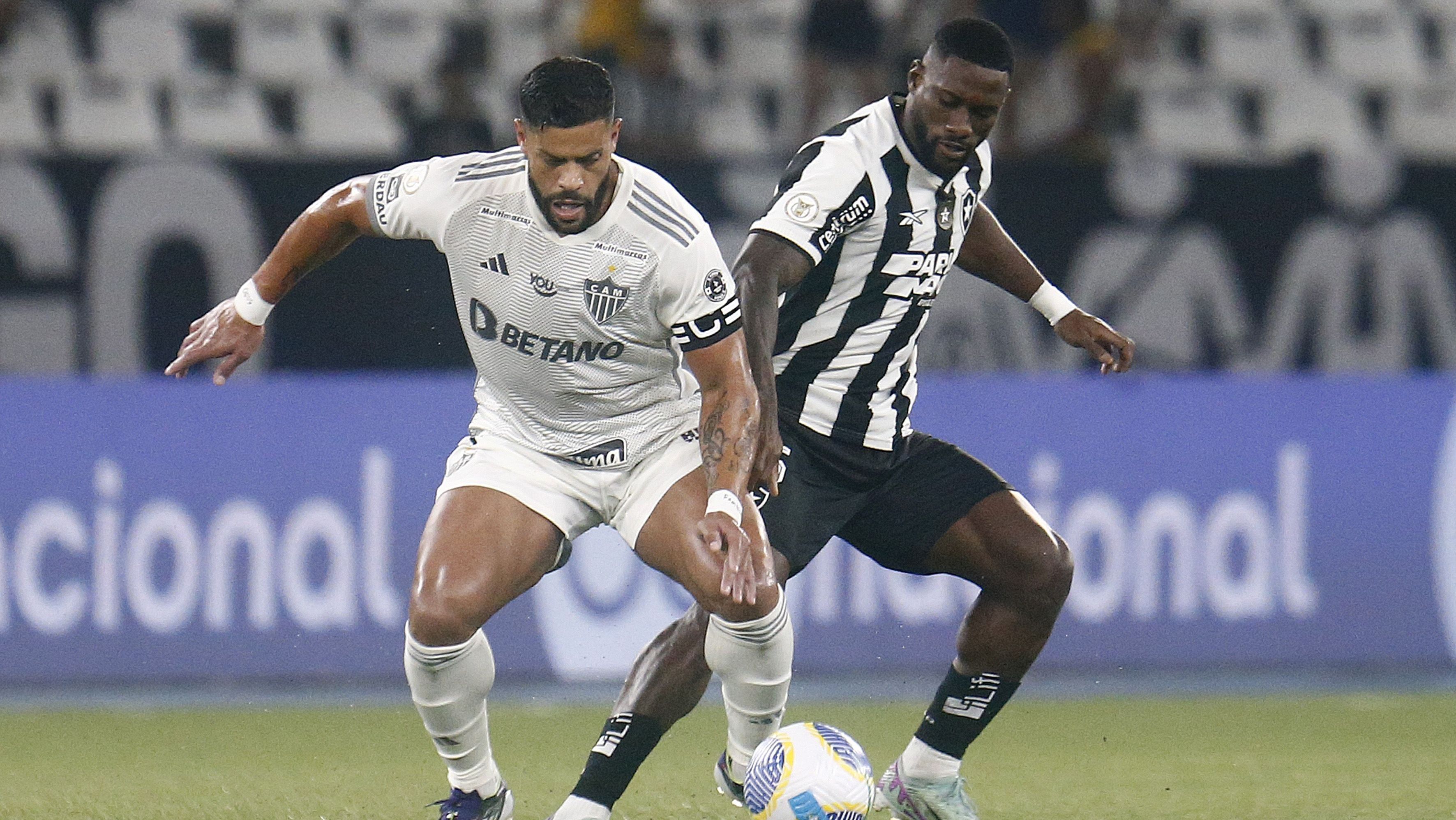 Lance de Botafogo x Atlético-MG pelo primeiro turno do Campeonato Brasileiro