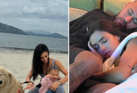 Bruna Biancardi registra folga com Neymar e Mavie: "Dias felizes"