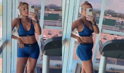Brunna Gonçalves mostra barriguinha durante treino: "Me assusto com o tamanho"
