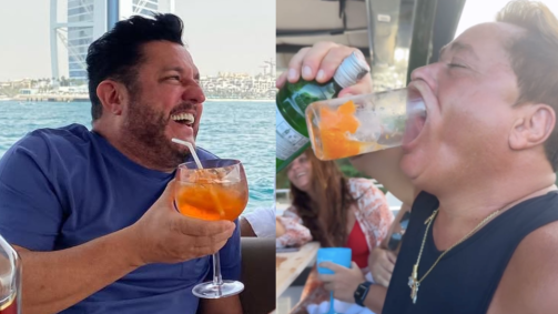 "Tinha um punhado de dias que eu não bebia, fui tomar aqueles lá whisky e amanheci com uma dor de cabeça do cão”, relatou o cantor
