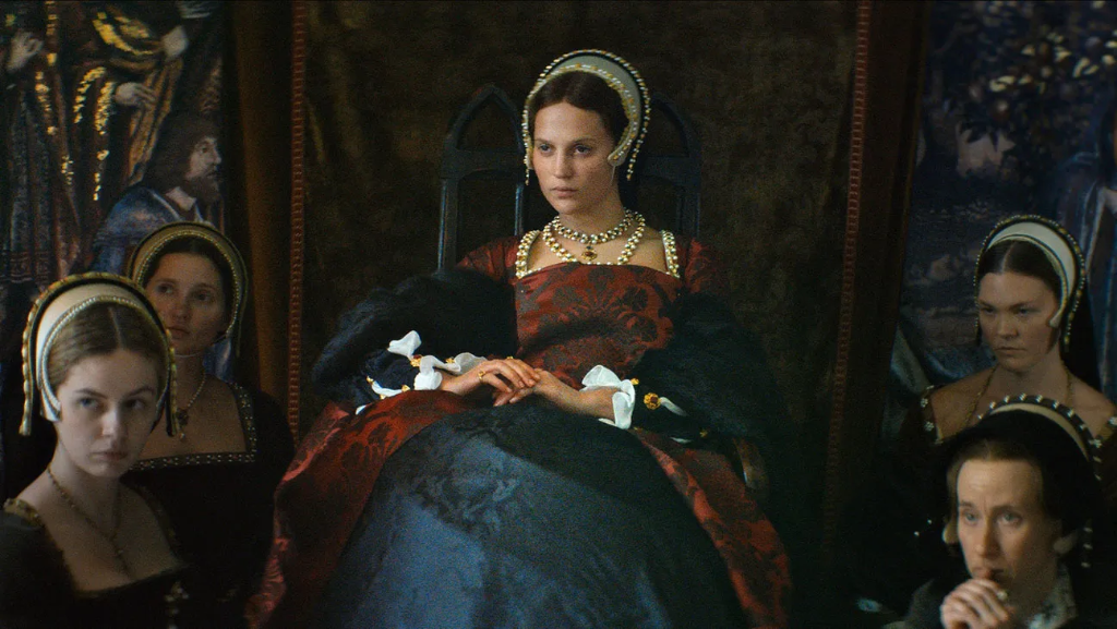 Cena do filme "Firebrand", estrelado por Alicia Vikander