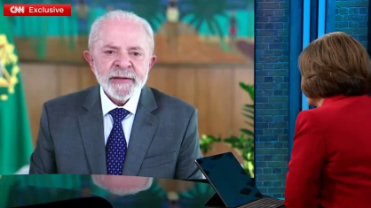 Presidente Luiz Inácio Lula da Silva (PT) em entrevista à CNN Internacional
