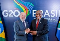 Após adiamento, presidente da África do Sul e Lula se encontram no Rio