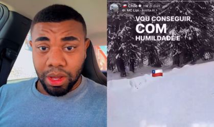 davi brito esquiando chile