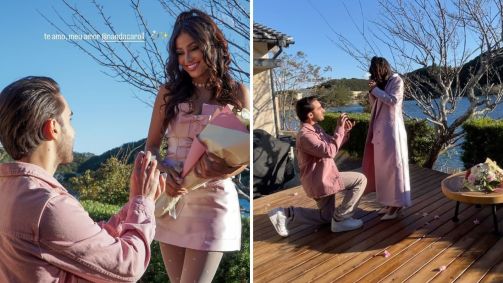 Diogo Melim pede namorada em casamento