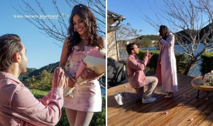 Diogo Melim pede namorada em casamento