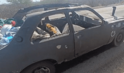 PRF apreende carro em péssimas condições e caindo aos pedaços de influencer no RN