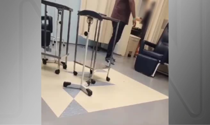 Vídeo: enfermeira é agredida por paciente enquanto trabalhava em hospital de SC