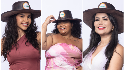 Gizelly Bicalho, Flora Cruz e Vanessa Carvalho