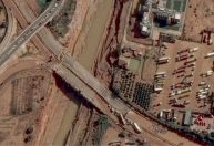 Enchentes na Espanha: Imagens de satélite mostram antes e depois das inundações