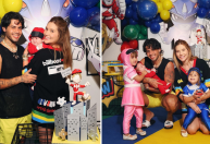 José Leonardo comemora 2º mesversário com tema Power Rangers; veja fotos