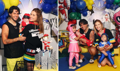 José Leonardo comemora 2º mesversário com tema Power Rangers; veja fotos