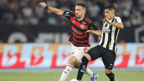 Flamengo e Botafogo em partida do Brasileirão