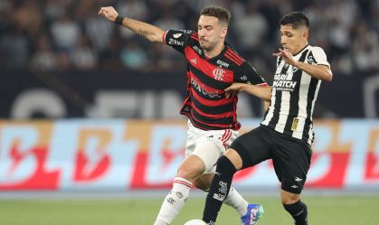 Flamengo e Botafogo em partida do Brasileirão