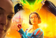 Gal Gadot posa ao lado do pôster do live-action de "Branca de Neve": "Em breve"