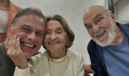 Guilherme Fontes mostra clique com Laura Cardoso e Lima Duarte: "Inspiradores"