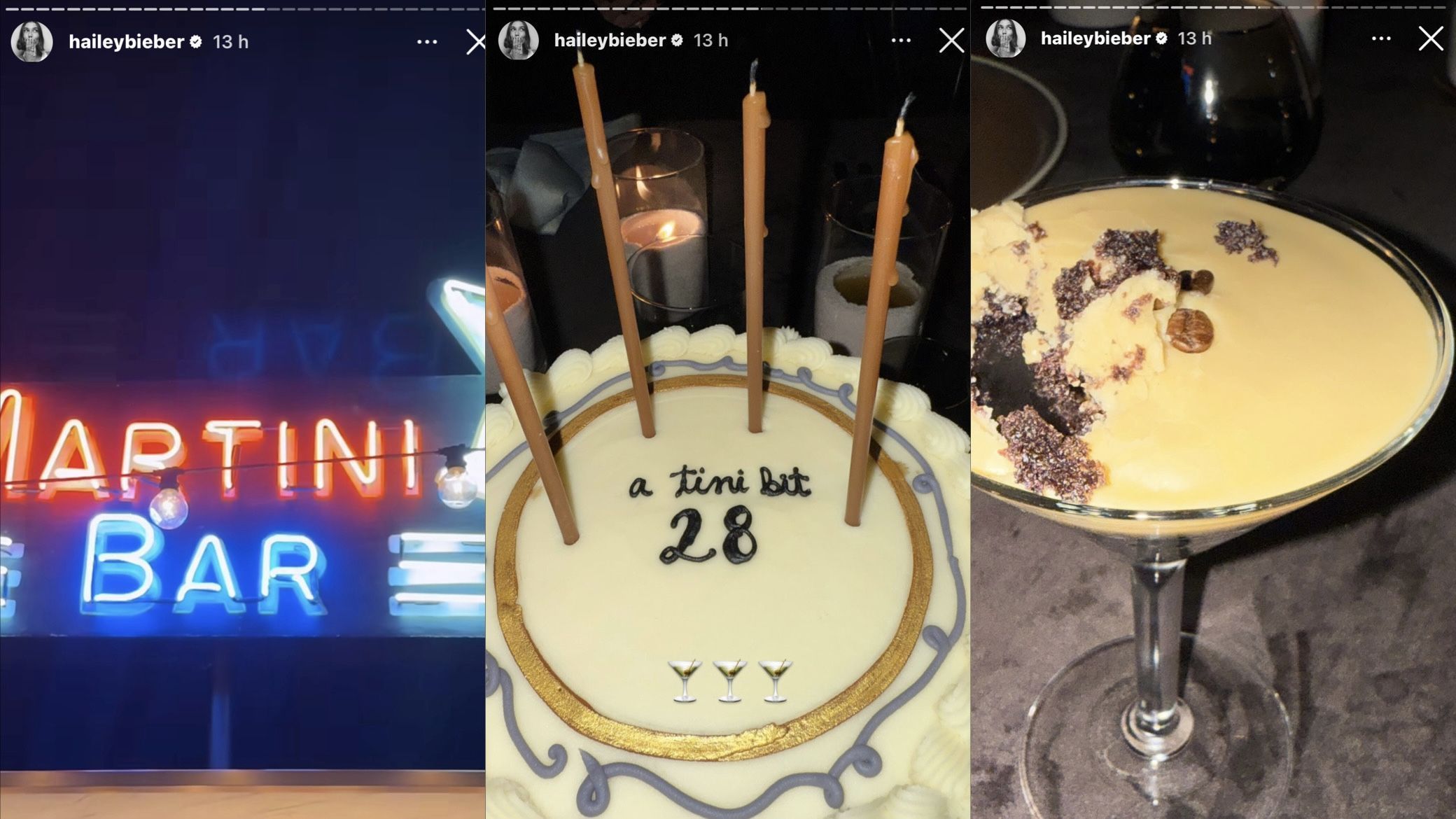 Hailey Bieber publicou registro do aniversário de 28 anos • Instagram/Hailey Bieber