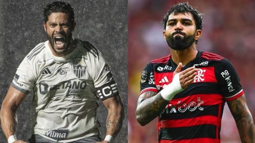 Hulk, do Atlético-MG, e Gabigol, do Flamengo