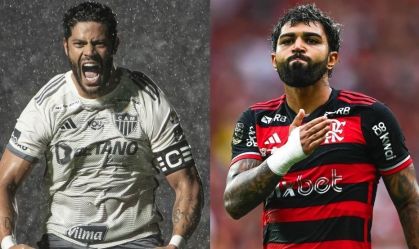 Hulk, do Atlético-MG, e Gabigol, do Flamengo
