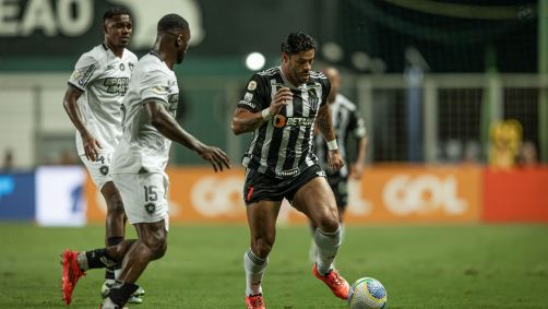 Hulk protagonizou discussão após o empate entre Galo e Botafogo