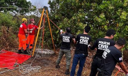 corpo ser encontrado em poço em Minas Gerais
