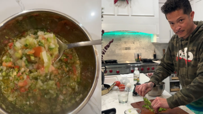 Eric Hernandez, irmão de Bruno Mars, fez um vinagrete para o Thanksgiving