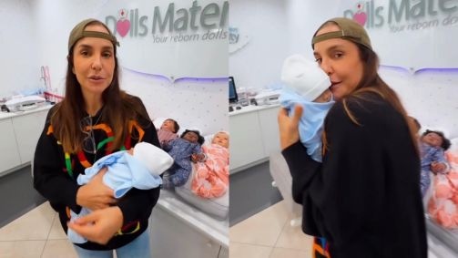 “Eu queria ter filho de novo só para ficar curtindo essas coisas”, revelou a artista em suas redes sociais