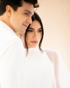 Jade Magalhães e Luan Santana se casaram nesta quinta-feira (28)