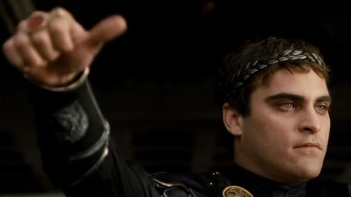 Joaquin Phoenix em "Gladiador"